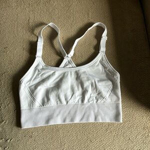 All in motion sports bra white size large